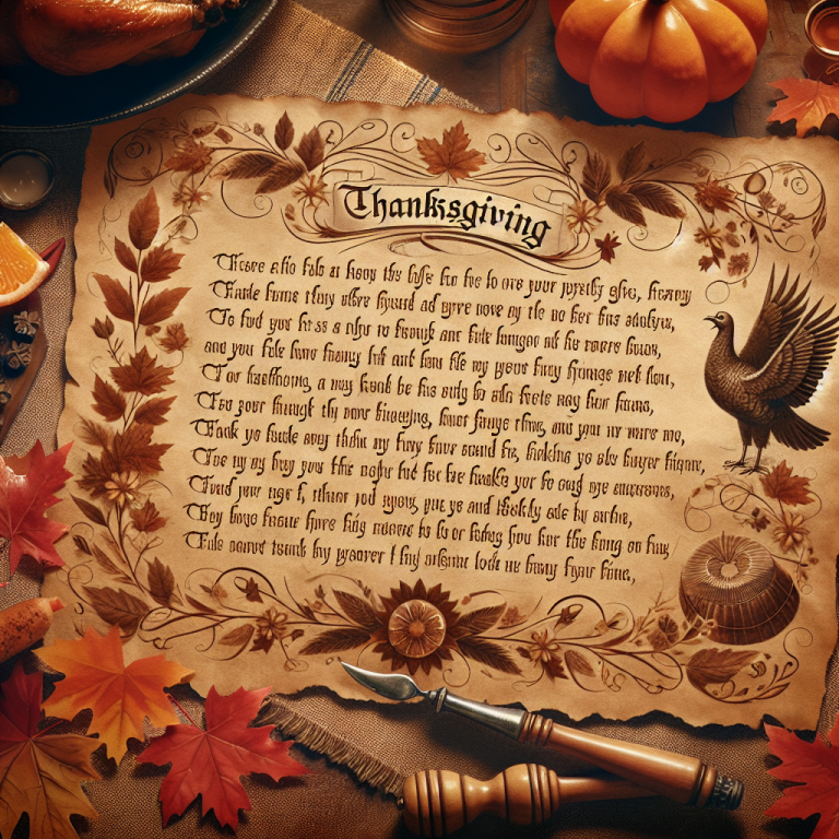 Thanksgiving Poem Generator