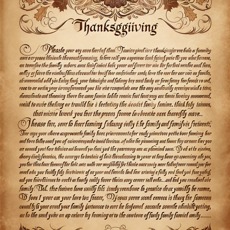 Thanksgiving Speech Generator