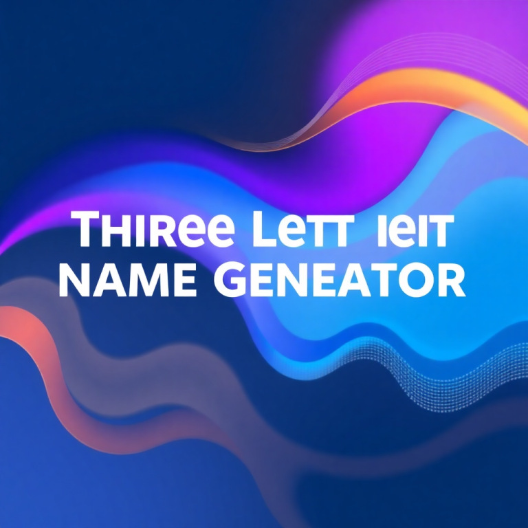 Three Letter Name Generator