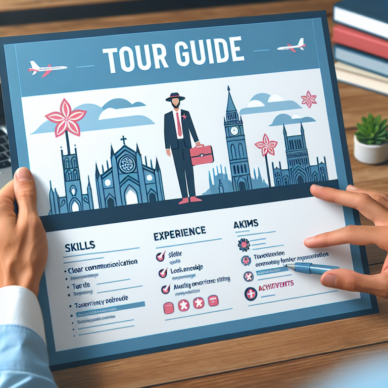 Tour Guide Resume Generator