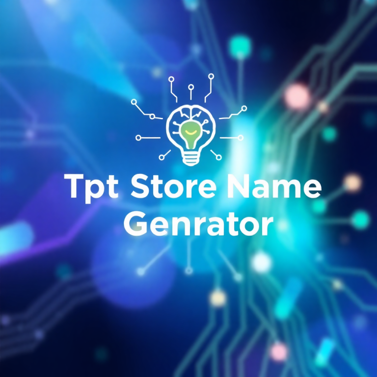 Tpt Store Name Generator