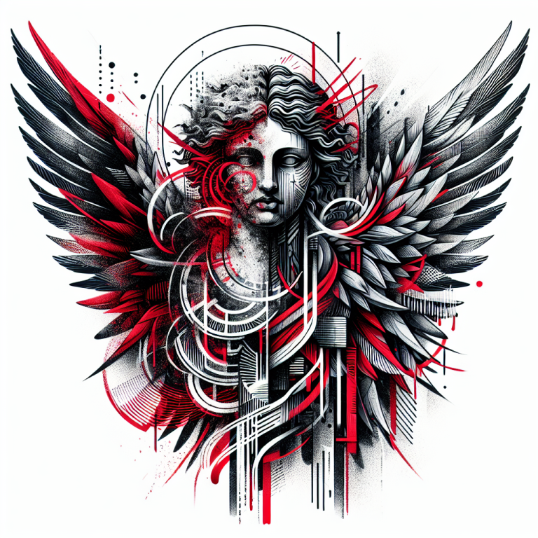 Trash Polka Angel Tattoo Generator