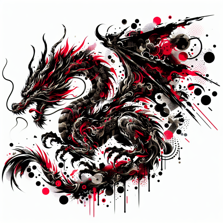 Trash Polka Dragon Tattoo Generator