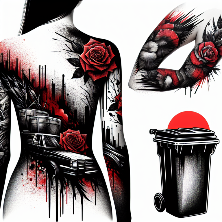 Trash Polka Sunflower Tattoo Generator