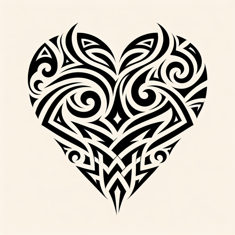 Tribal Heart Tattoo Generator