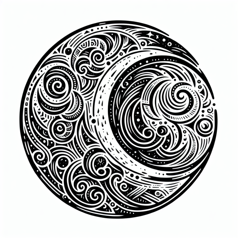 Tribal Moon Tattoo Generator