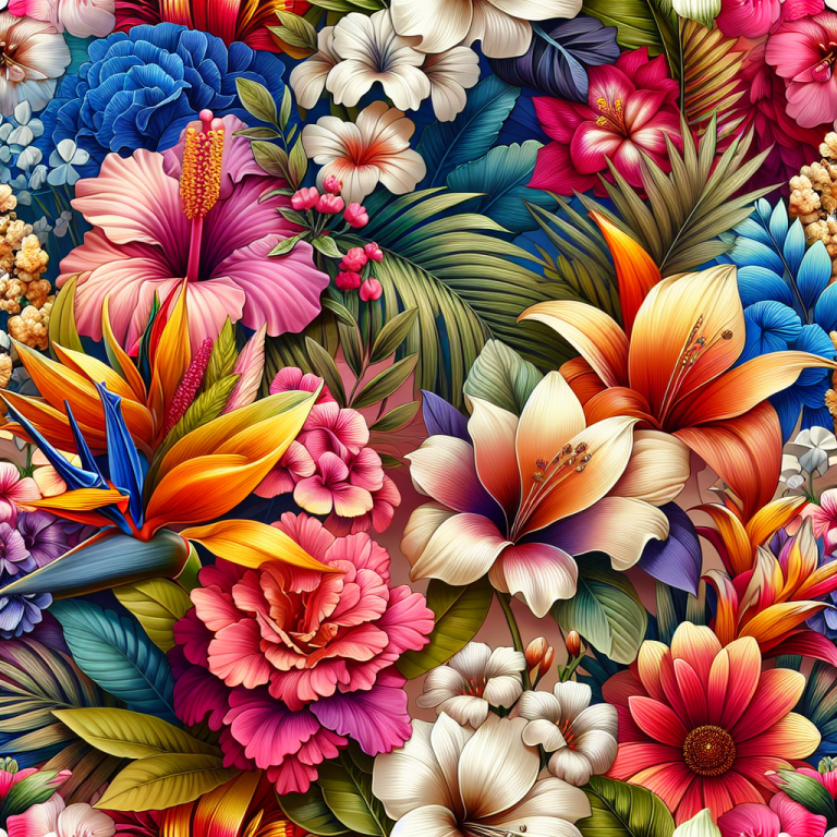 Tropical Flower Wallpaper Generator