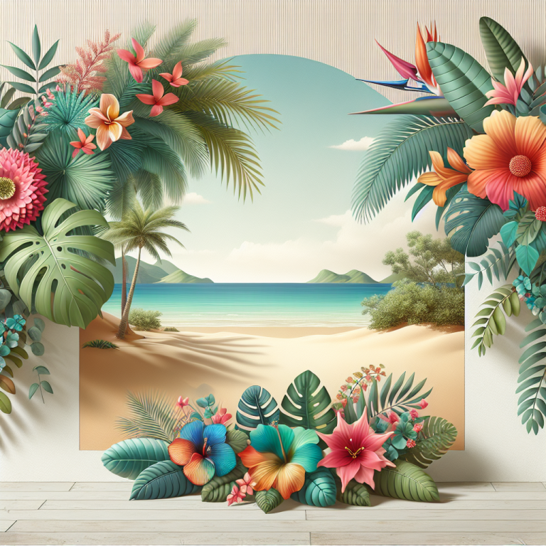 Tropical Leaves Wallpaper Generator