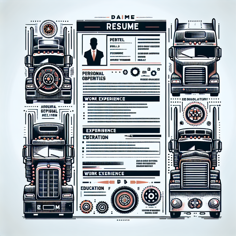 Truck Driver Resume Generator