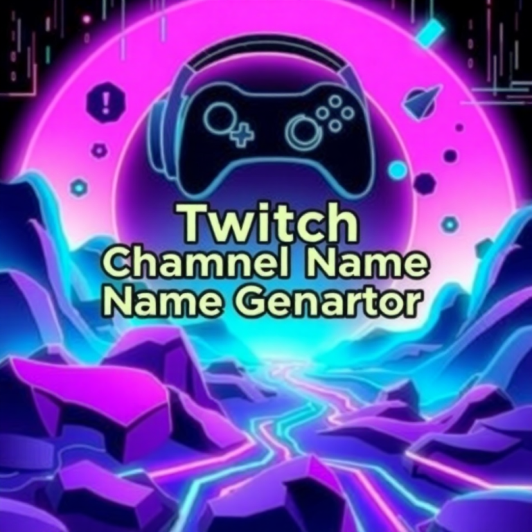 Twitch Channel Name Generator