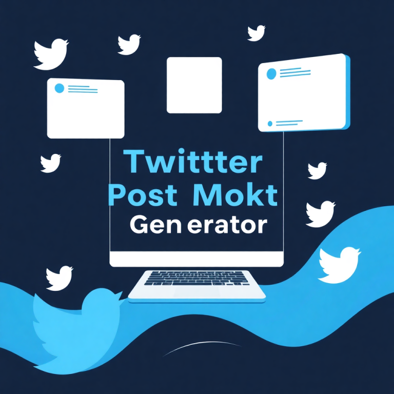 Twitter Post Mockup Generator