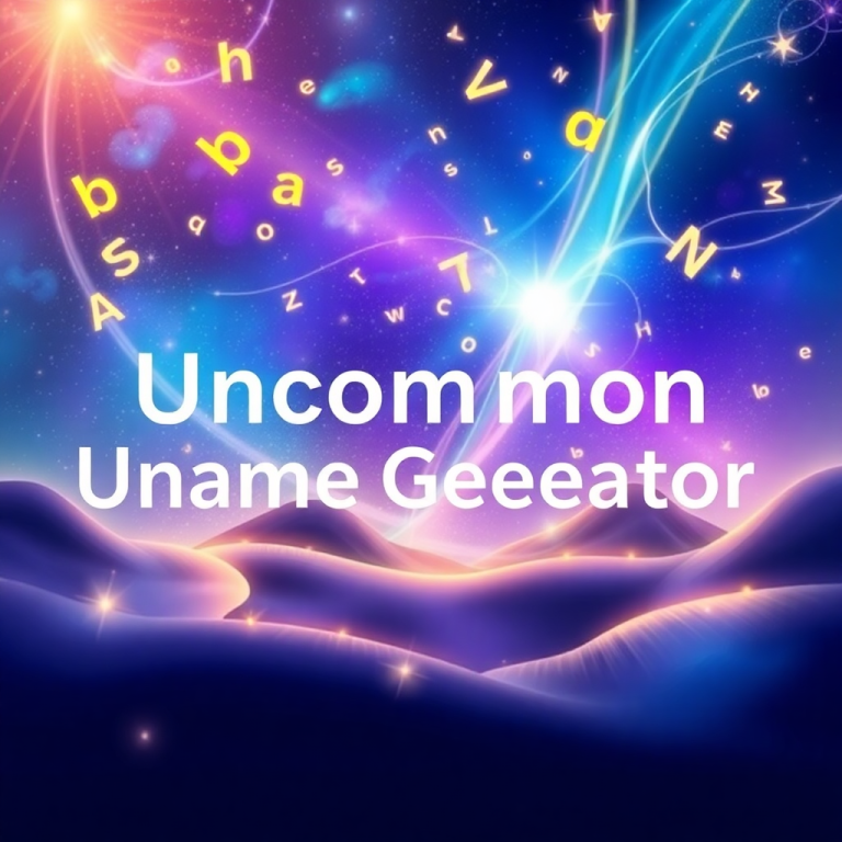 Uncommon Name Generator