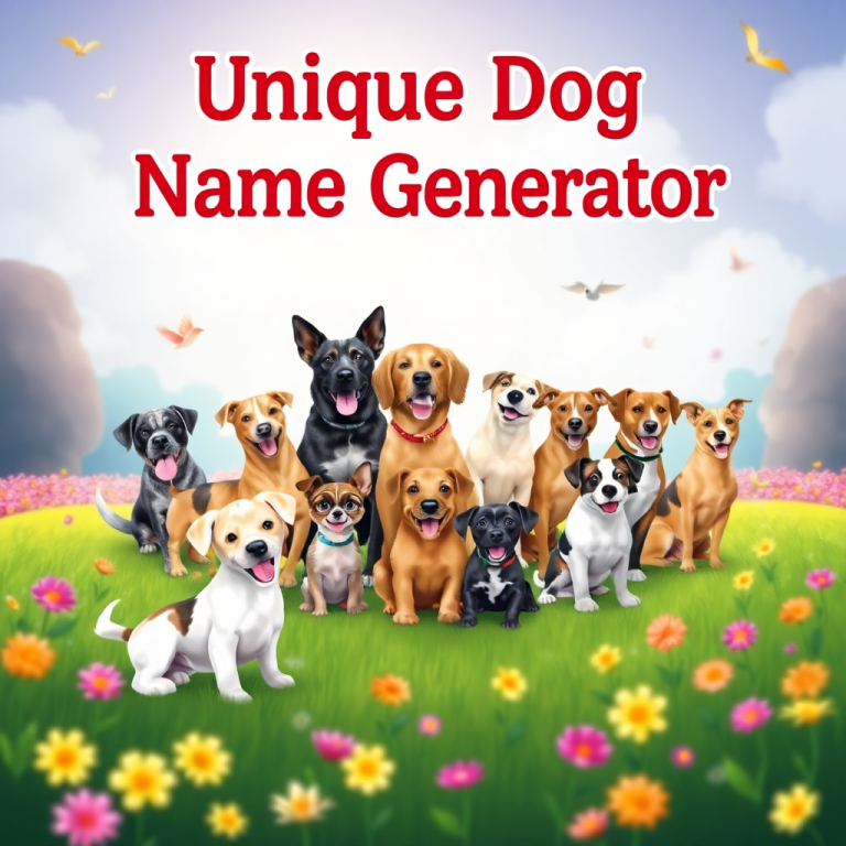 Unique Dog Name Generator