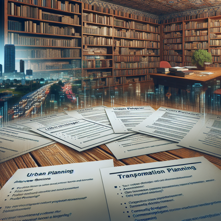 Urban Planning Interview Question Generator