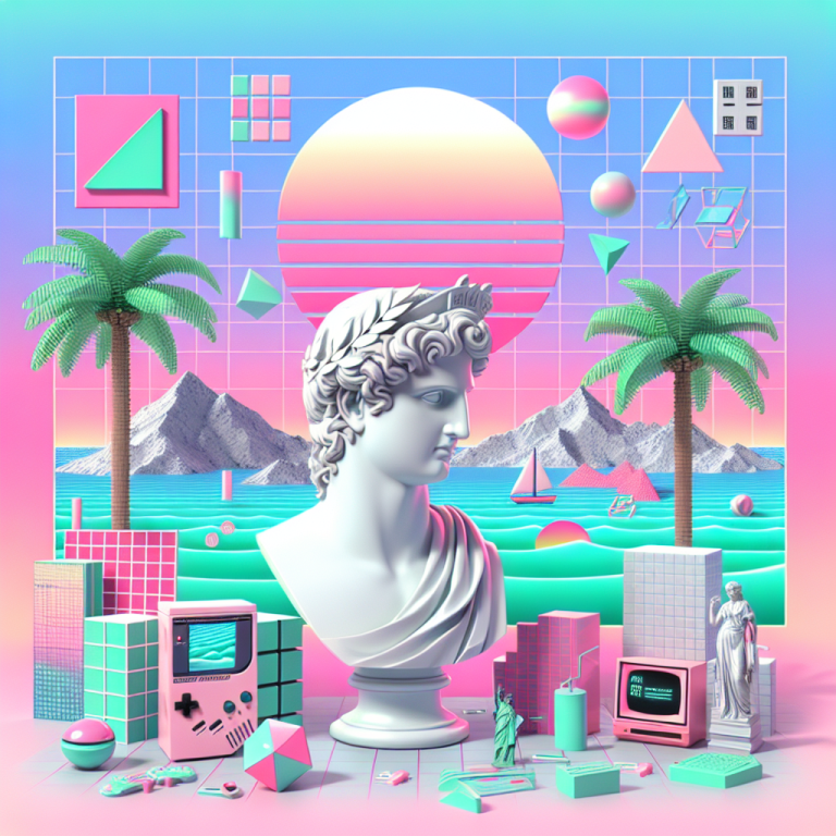 Vaporwave Album Cover Generator