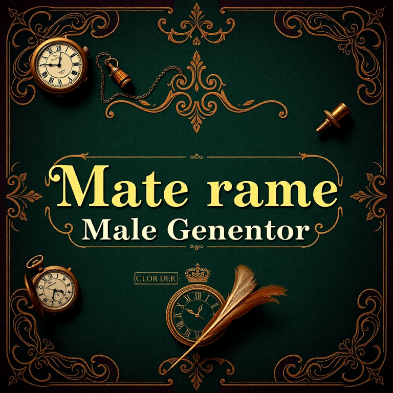 Victorian Male Name Generator