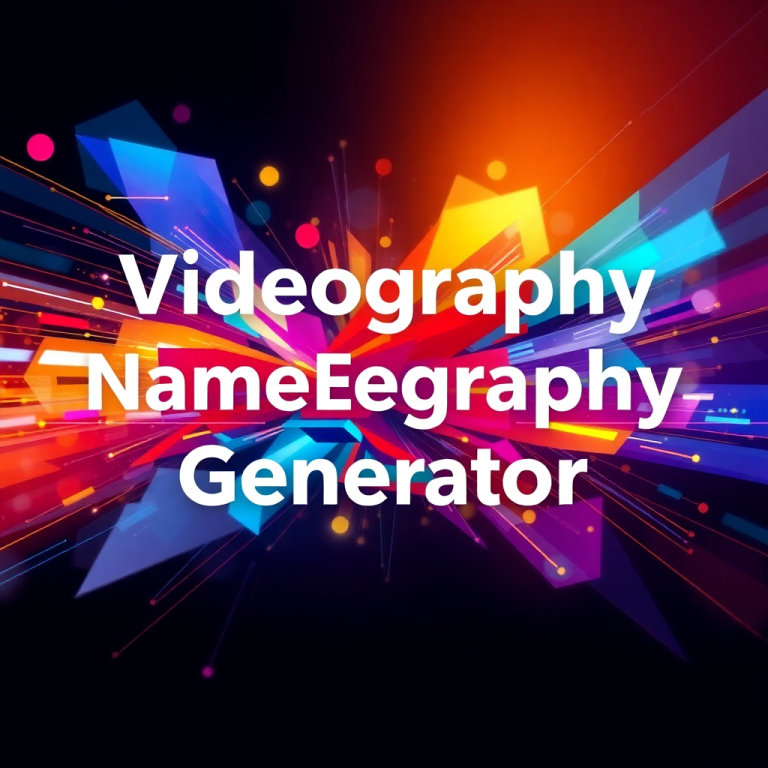 Videography Name Generator