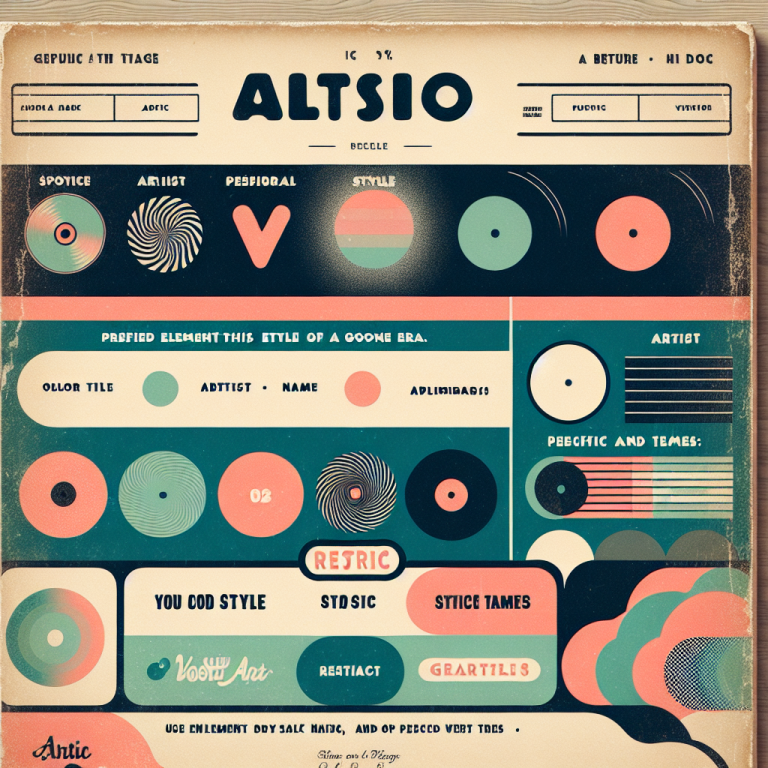 Vintage Album Cover Generator