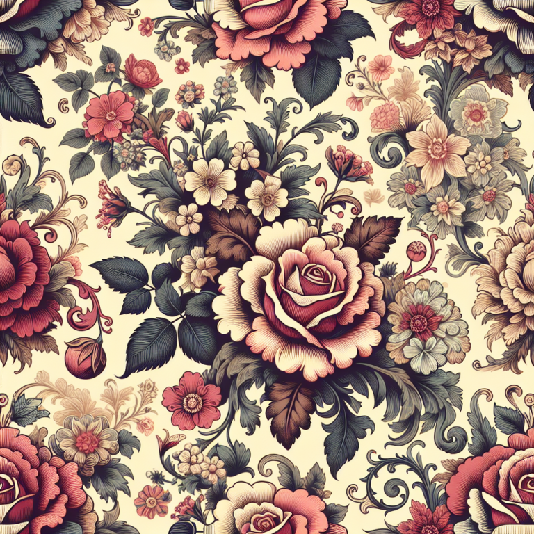 Vintage Flower Wallpaper Generator