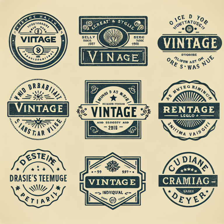 Vintage Unique Logo Generator