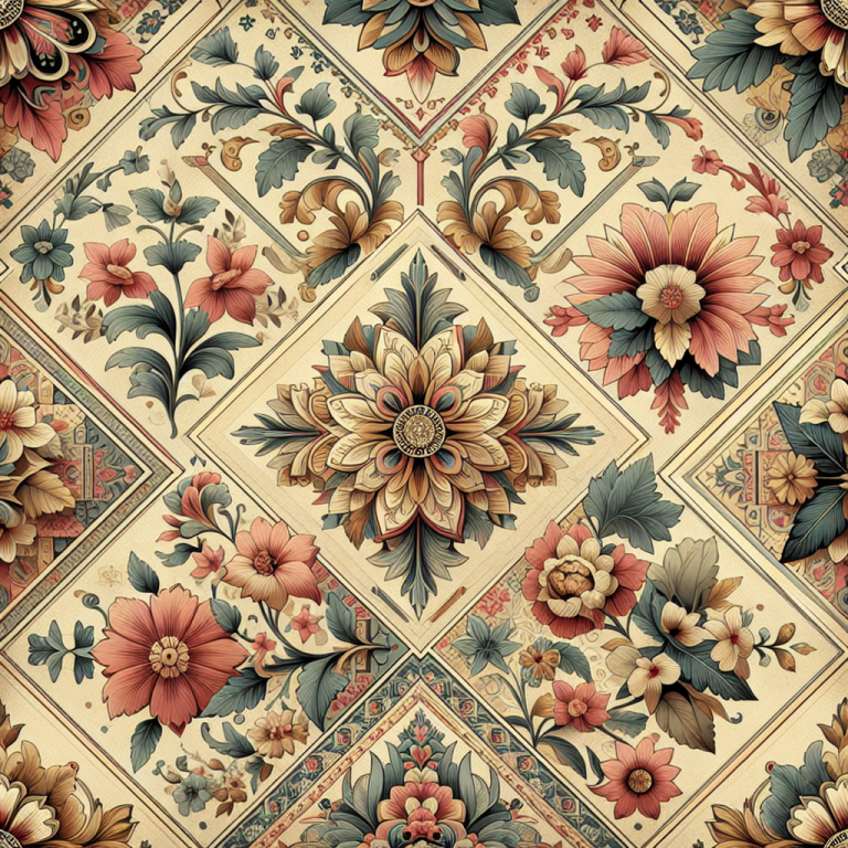 Vintage Wallpaper Patterns Generator