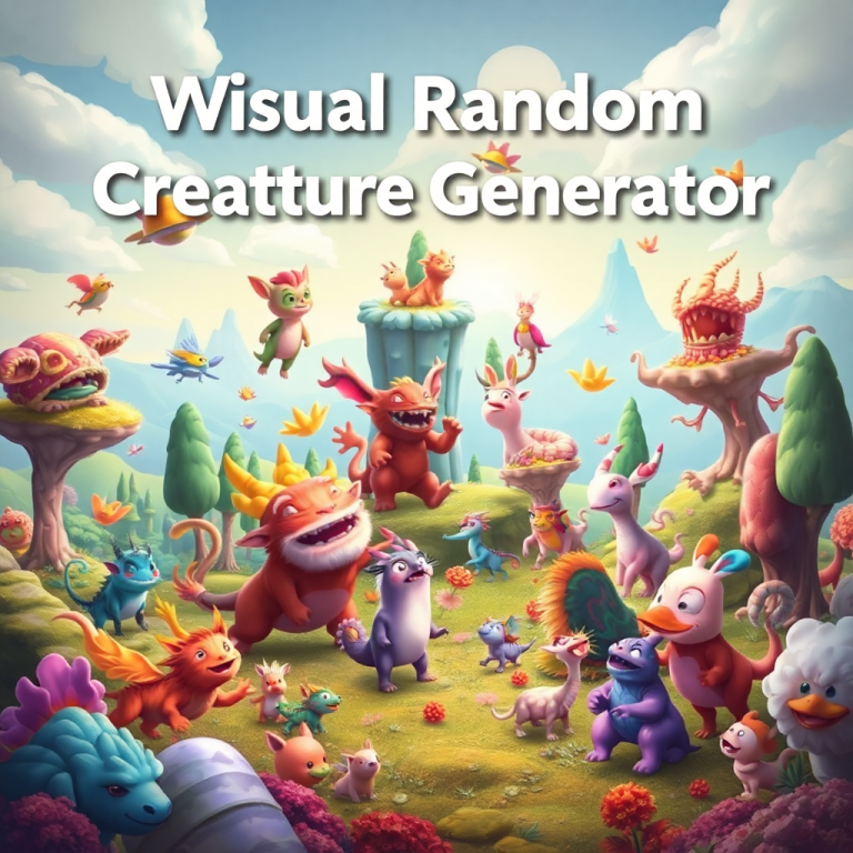 Visual Random Creature Generator
