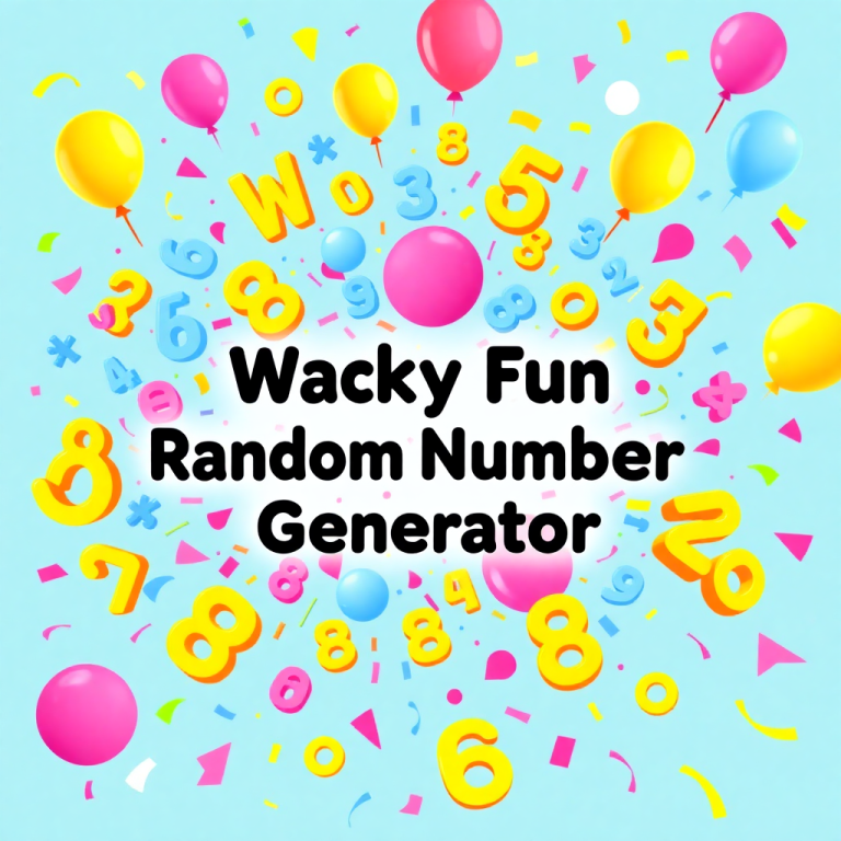 Wacky Fun Random Number Generator