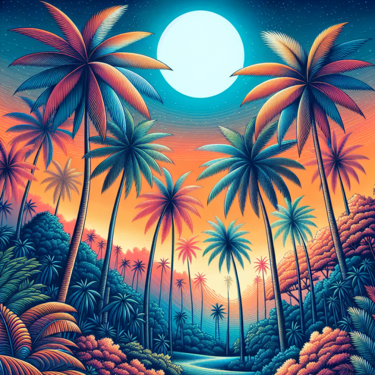 Wallpaper Palm Trees Generator