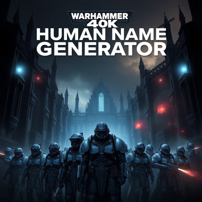 Warhammer 40k Human Name Generator
