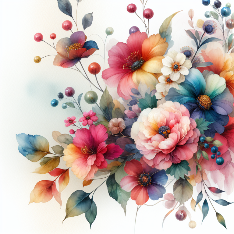 Watercolor Flowers Wallpaper Generator