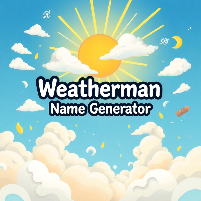 Weatherman Name Generator