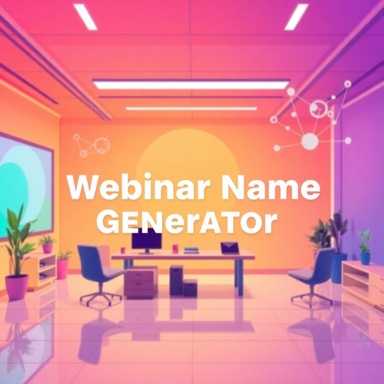 Webinar Name Generator