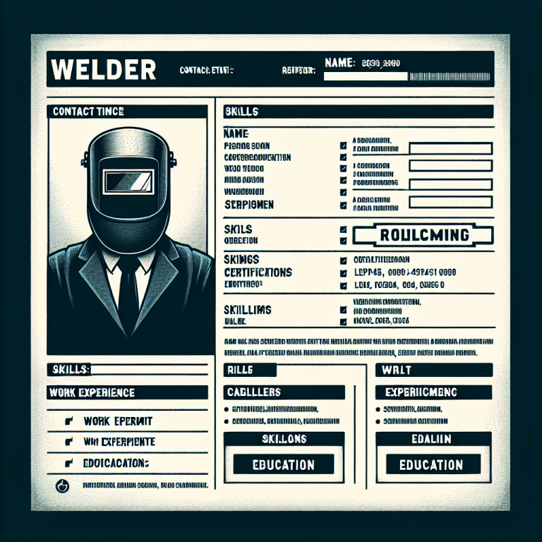 Welder Resume Generator