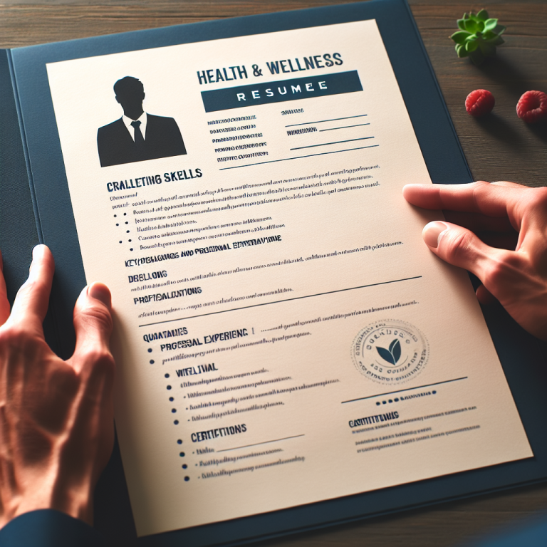 Wellness Coach Resume Generator