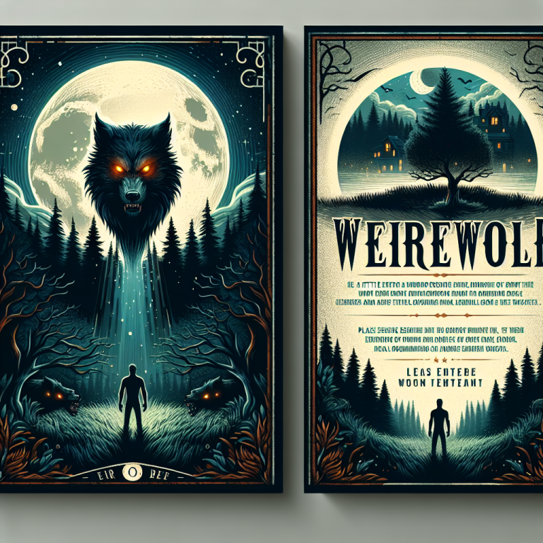Werewolf Book Cover Generator