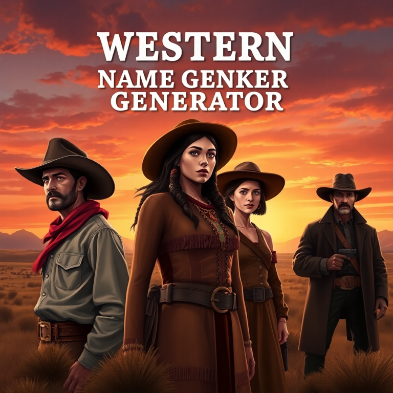 Western Character Name Generator