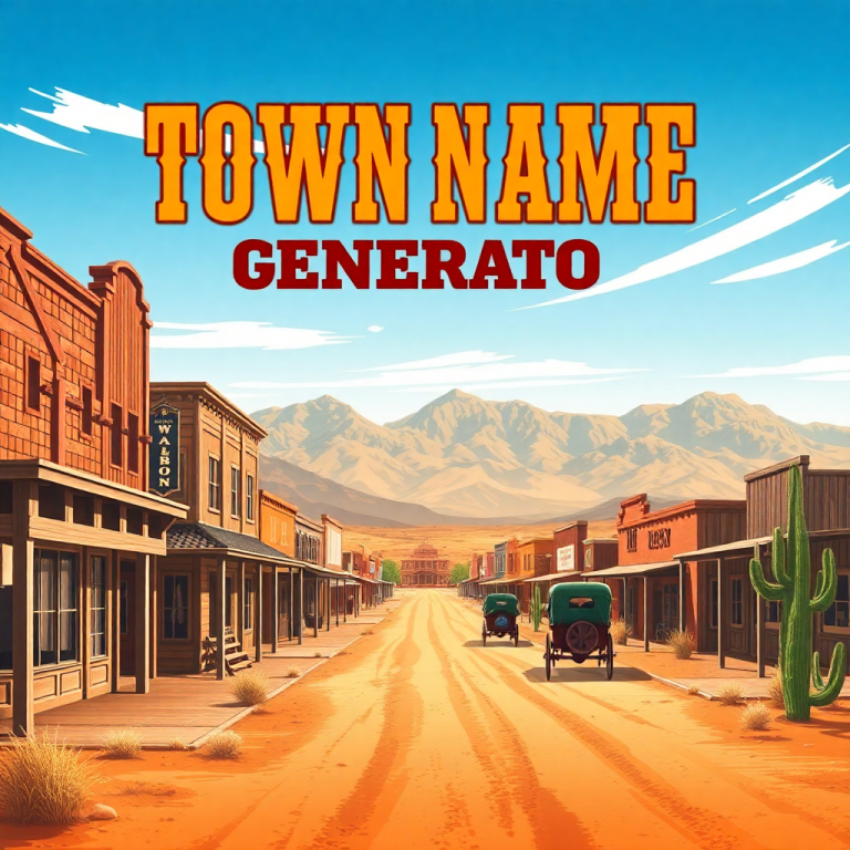 Western Town Name Generator