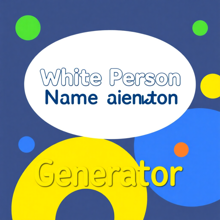 White Person Name Generator