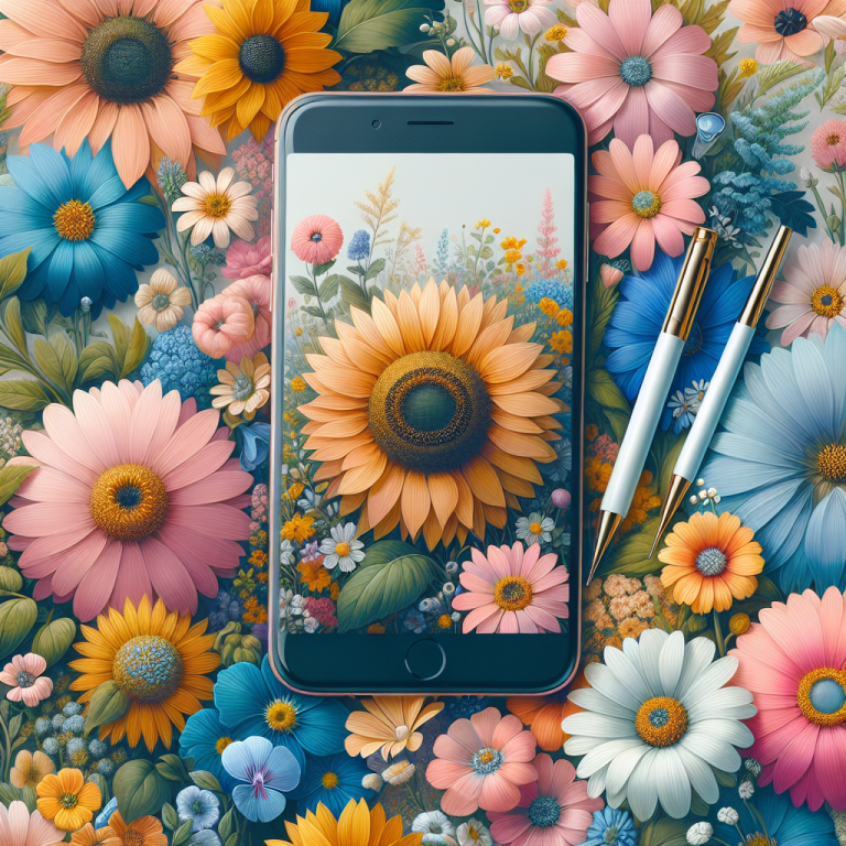 Wildflower Phone Wallpaper Generator