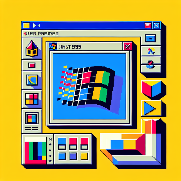 Windows 95 Wallpaper Generator