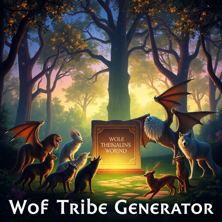 Wof Tribe Name Generator