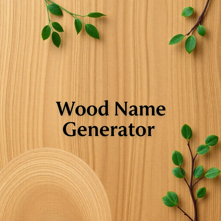 Wood Name Generator