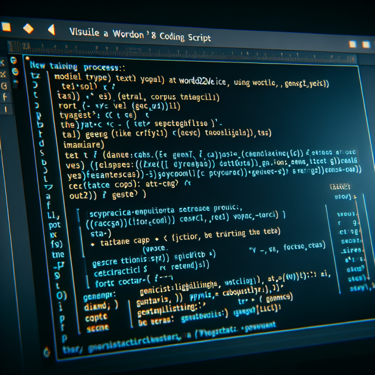 Word2vec Script Generator