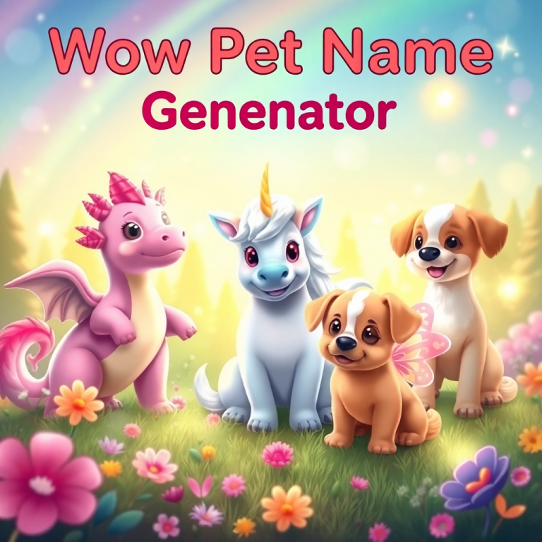 Wow Pet Name Generator
