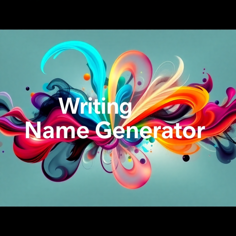 Writing Name Generator
