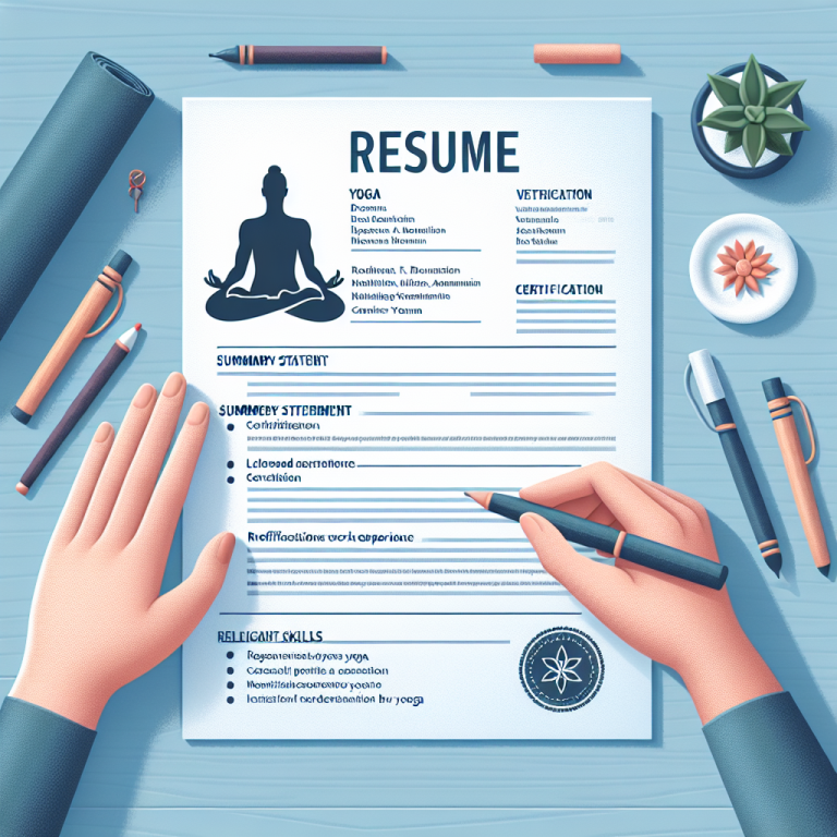 Yoga Instructor Resume Generator