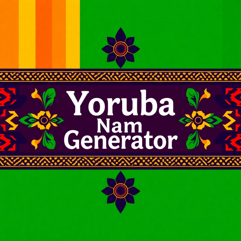 Yoruba Name Generator