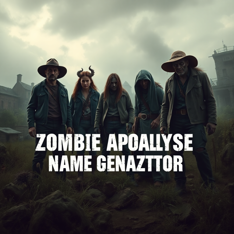 Zombie Apocalypse Name Generator
